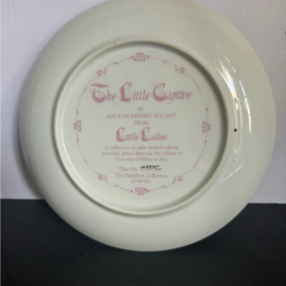 🌹 1989 The Little Captive Maud Humphrey Bogart Collectable Plate